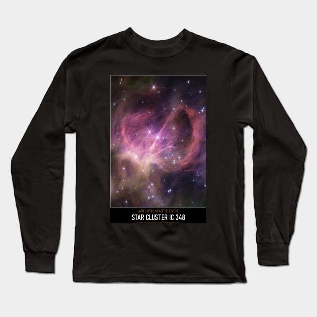 High Resolution Astronomy Star Cluster IC 348 Long Sleeve T-Shirt by tiokvadrat